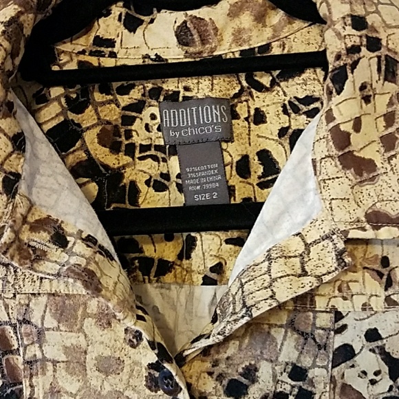 Chico's size 2 button down - Picture 2 of 3
